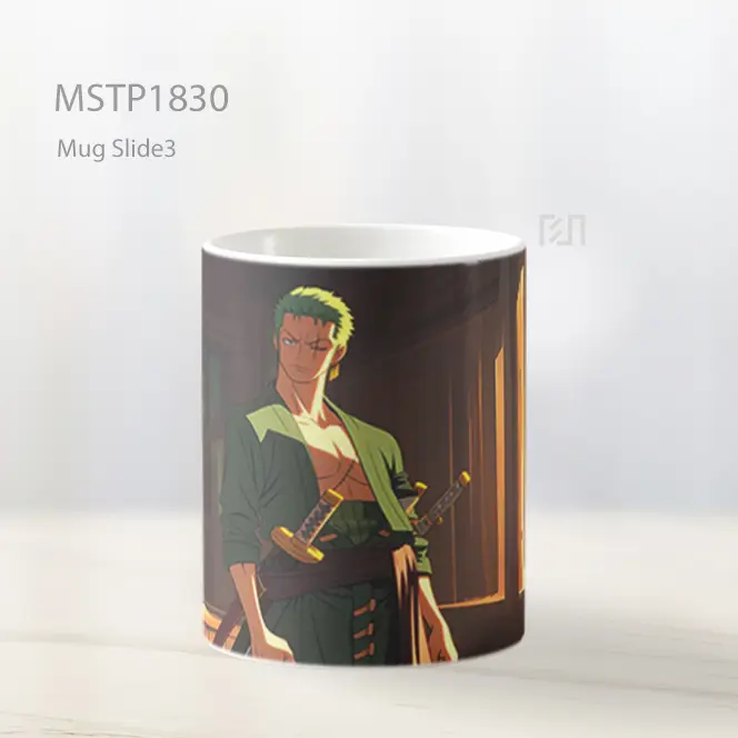 Mighty Roronoa Zoro Mug MSTP1830 - All-side / Desain