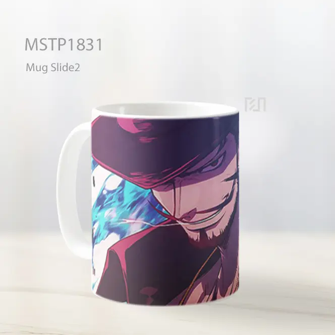Mihawk One Piece Api Biru Anime Mug MSTP1831 - All-side / Desain