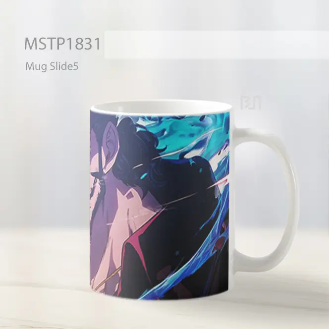 Mihawk One Piece Api Biru Anime Mug MSTP1831 - All-side / Desain