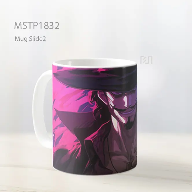 Mihawk One Piece Mata Elang Mug MSTP1832 - All-side / Desain