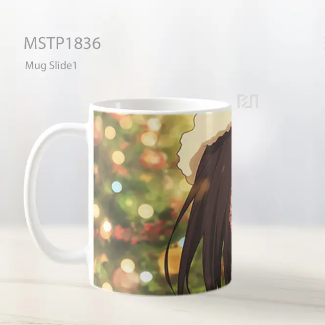 Mikasa Ackerman Cozy Natal Blush Mug MSTP1836 - All-side / Desain