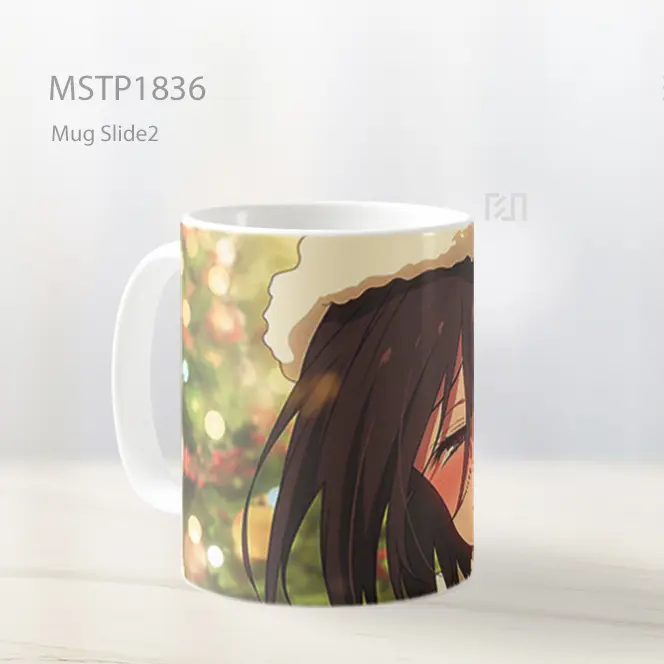 Mikasa Ackerman Cozy Natal Blush Mug MSTP1836 - All-side / Desain