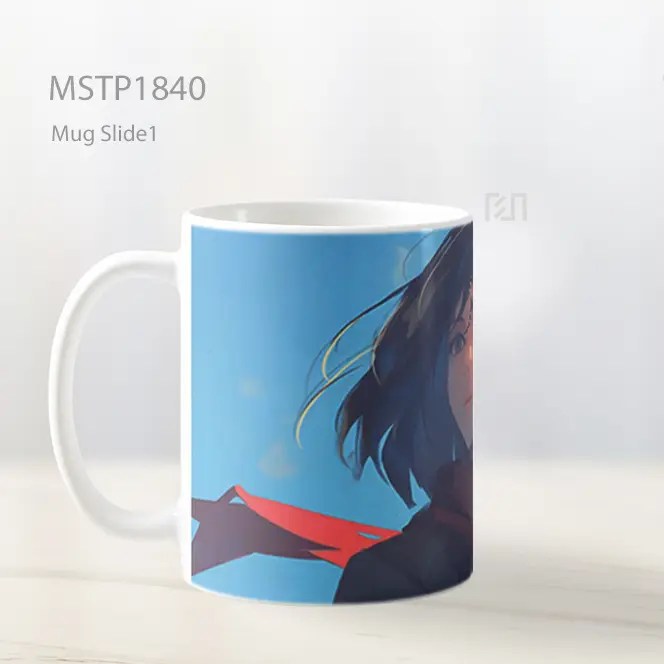 Mikasa Ackerman Syal Merah Mug MSTP1840 - All-side / Desain