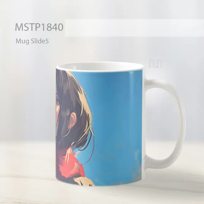 Mikasa Ackerman Syal Merah Mug MSTP1840 - All-side / Desain