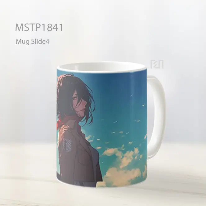Mikasa Ackerman Syal Tertiup Angin Mug MSTP1841