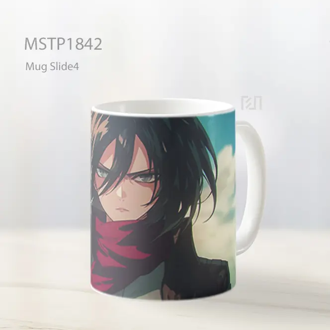 Mikasa Ackerman Tatapan Ganas Mug MSTP1842