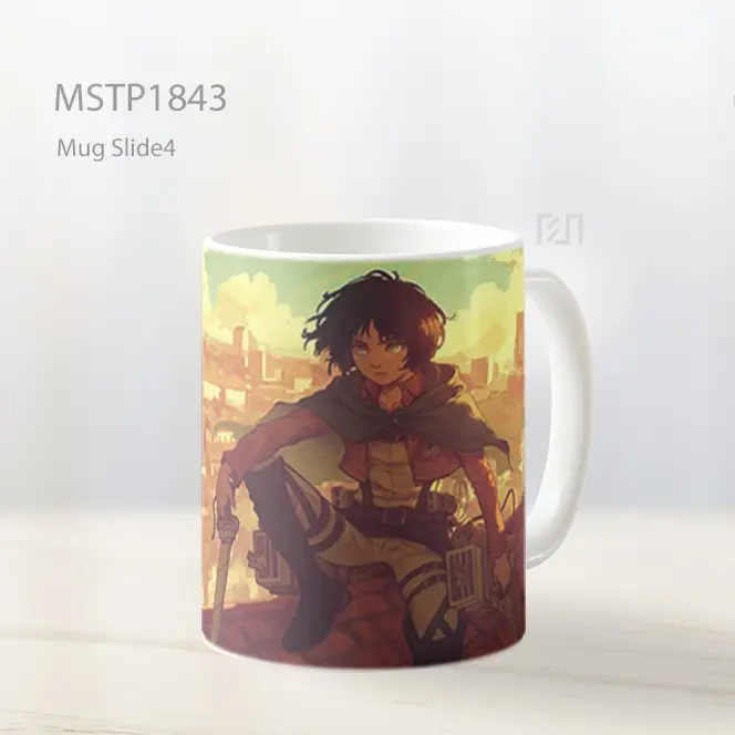 Mikasa Attack On Titan Pemandangan Kota Mug MSTP1843