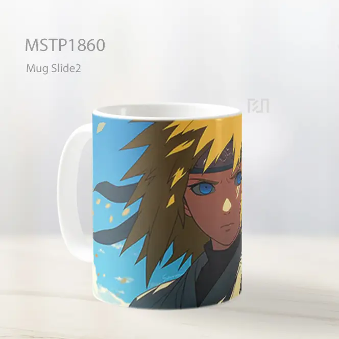 Minato Namikaze Tatapan Heroik Mug MSTP1860 - All-side / Desain