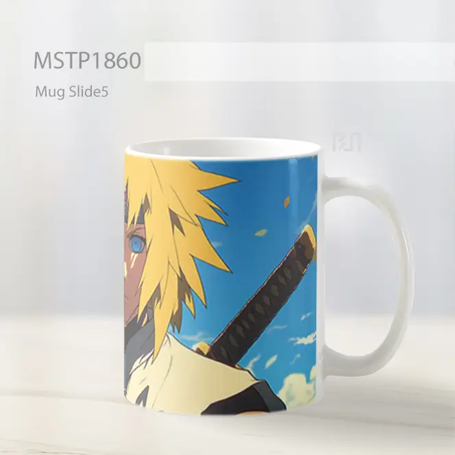 Minato Namikaze Tatapan Heroik Mug MSTP1860 - All-side / Desain