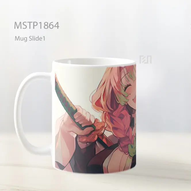 Mitsuri Kanroji Demon Slayer Bahagia Mug MSTP1864 - All-side / Desain