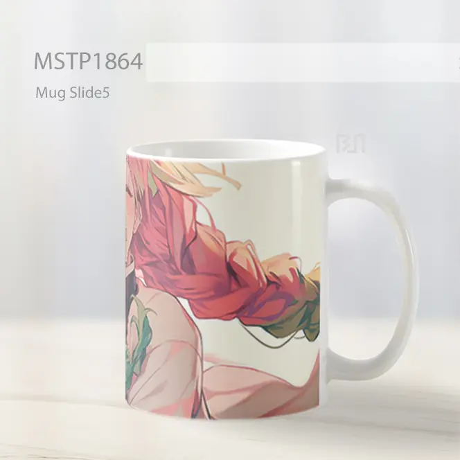 Mitsuri Kanroji Demon Slayer Bahagia Mug MSTP1864 - All-side / Desain