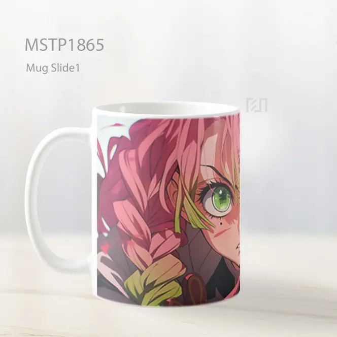 Mitsuri Kanroji Demon Slayer Mata Hijau Mug MSTP1865 - All-side / Desain