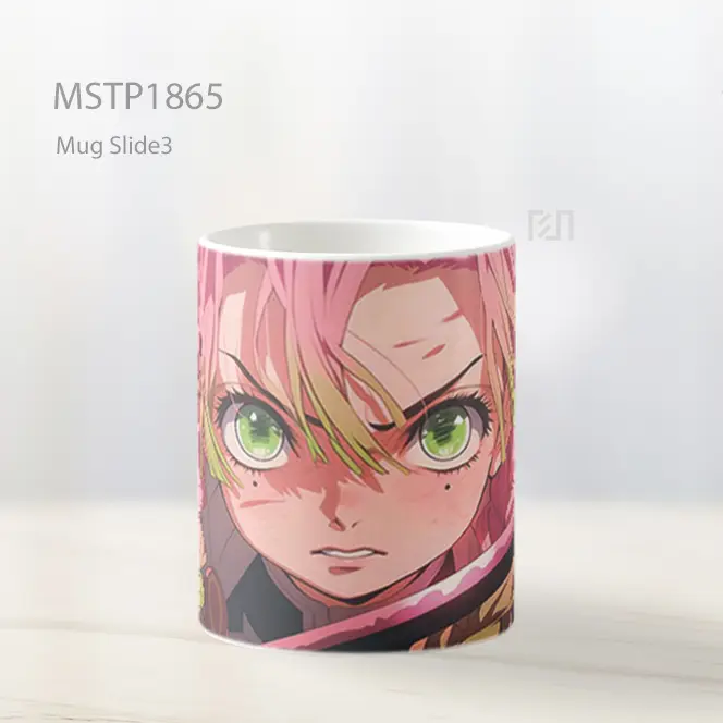 Mitsuri Kanroji Demon Slayer Mata Hijau Mug MSTP1865 - All-side / Desain
