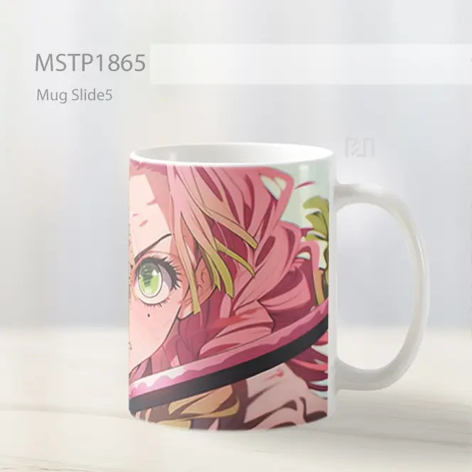 Mitsuri Kanroji Demon Slayer Mata Hijau Mug MSTP1865 - All-side / Desain