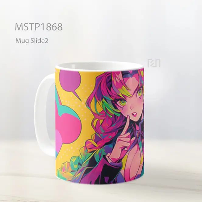 Mitsuri Kanroji Pop Art Anime Cerah Mug MSTP1868 - All-side / Desain
