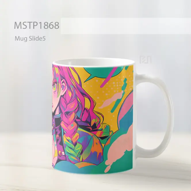 Mitsuri Kanroji Pop Art Anime Cerah Mug MSTP1868 - All-side / Desain