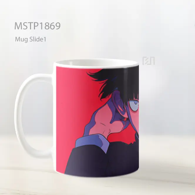 Mob Psycho 100 Keren Latar Merah Mug MSTP1869 - All-side / Desain