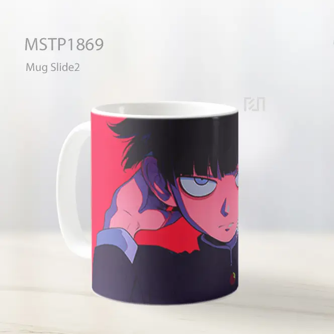 Mob Psycho 100 Keren Latar Merah Mug MSTP1869 - All-side / Desain