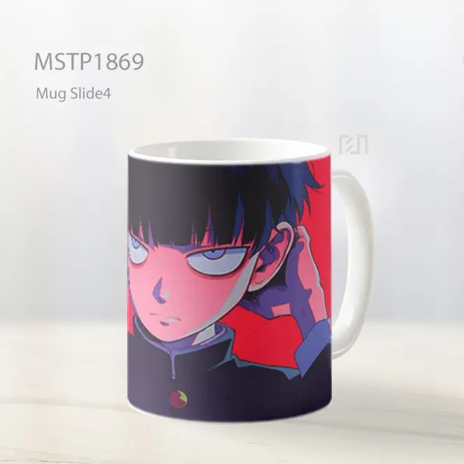 Mob Psycho 100 Keren Latar Merah Mug MSTP1869