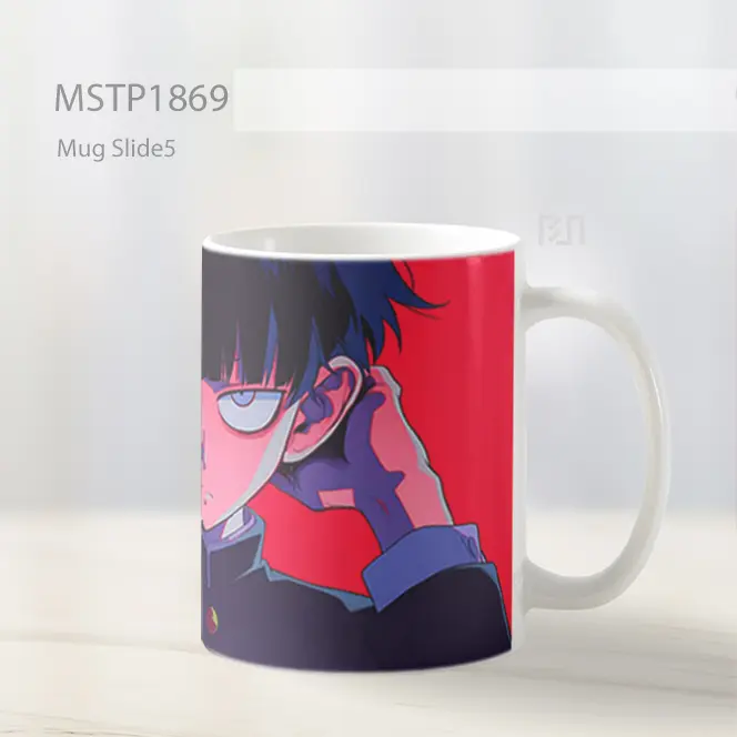 Mob Psycho 100 Keren Latar Merah Mug MSTP1869 - All-side / Desain