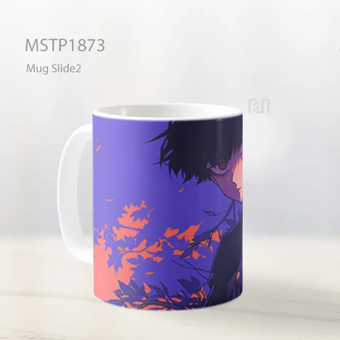 Mob Psycho 100 Shigeo Kageyama Ungu Mug MSTP1873 - All-side / Desain