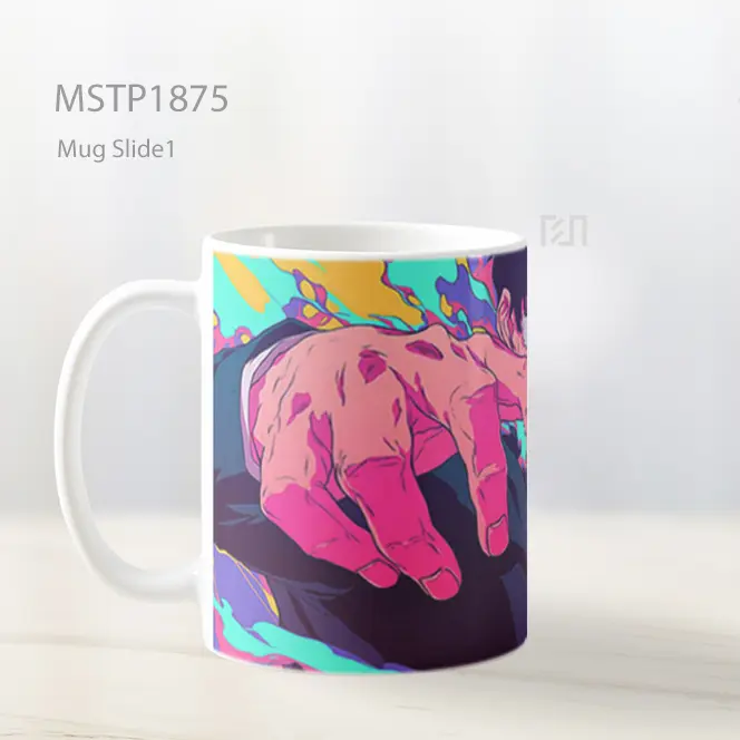 Mob Psycho Ledakan Psikis Berwarna Mug MSTP1875 - All-side / Desain