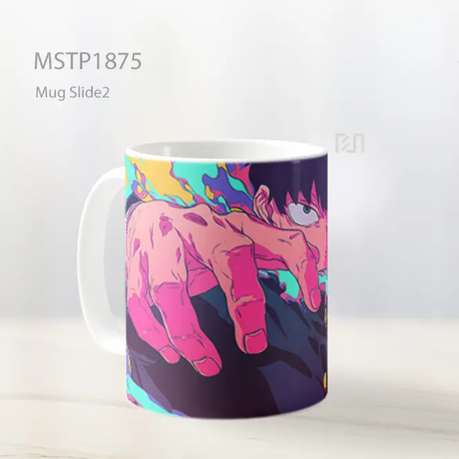 Mob Psycho Ledakan Psikis Berwarna Mug MSTP1875 - All-side / Desain