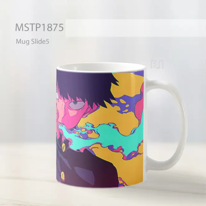 Mob Psycho Ledakan Psikis Berwarna Mug MSTP1875 - All-side / Desain