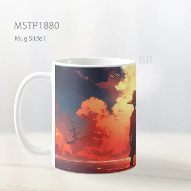 Monkey D Luffy Berdiri Di Air Mug MSTP1880 - All-side / Desain