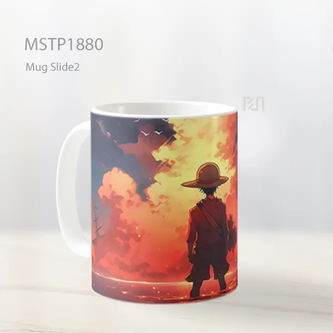 Monkey D Luffy Berdiri Di Air Mug MSTP1880 - All-side / Desain