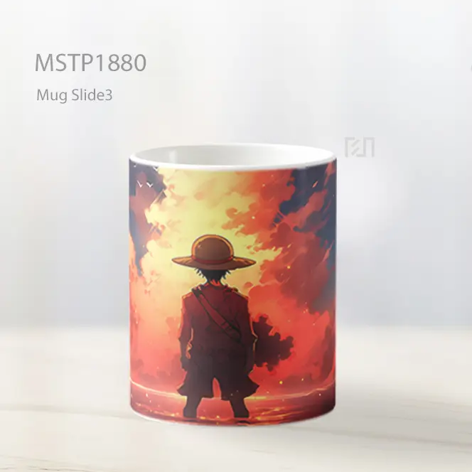 Monkey D Luffy Berdiri Di Air Mug MSTP1880 - All-side / Desain