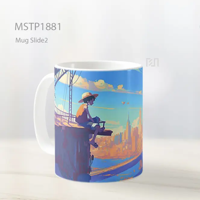 Monkey D Luffy Cityscape View Mug MSTP1881 - All-side / Desain