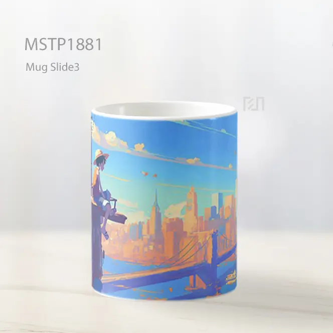 Monkey D Luffy Cityscape View Mug MSTP1881 - All-side / Desain