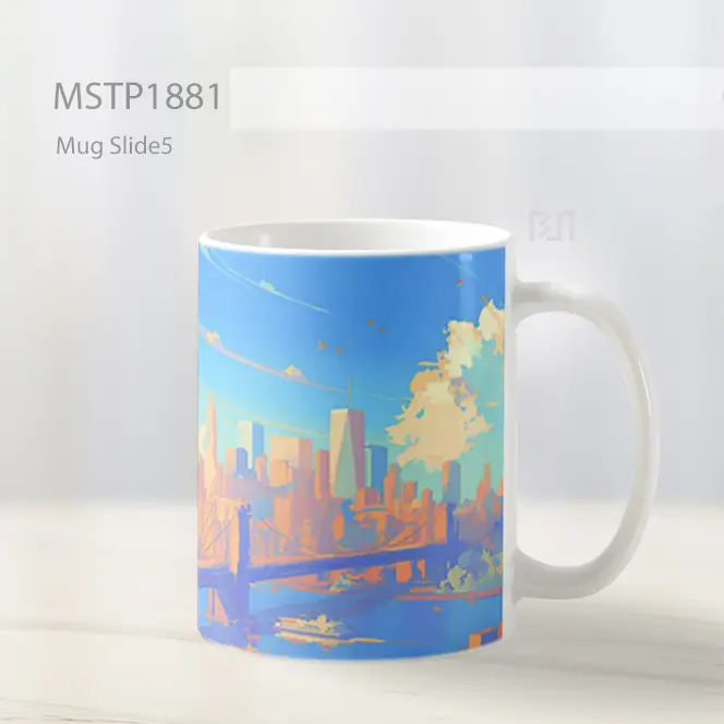 Monkey D Luffy Cityscape View Mug MSTP1881 - All-side / Desain