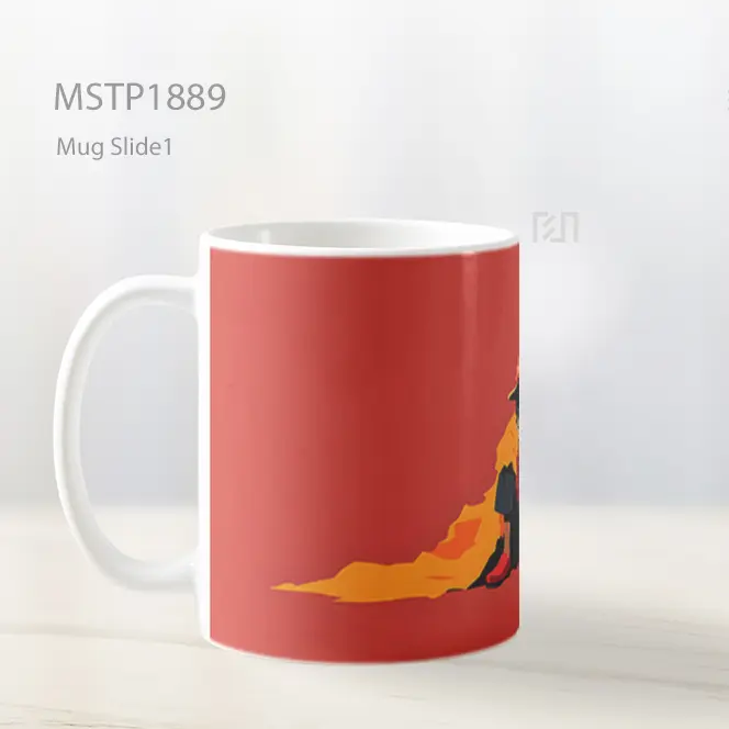 Monkey D Luffy Merah Minimalis Mug MSTP1889 - All-side / Desain