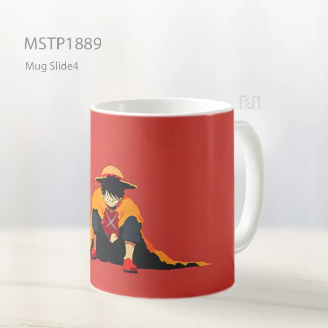 Monkey D Luffy Merah Minimalis Mug MSTP1889