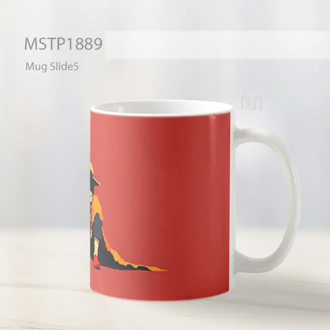 Monkey D Luffy Merah Minimalis Mug MSTP1889 - All-side / Desain