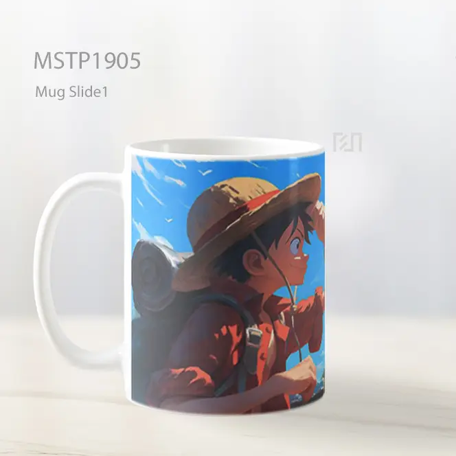 Monkey D Luffy Perjalanan New York Mug MSTP1905 - All-side / Desain