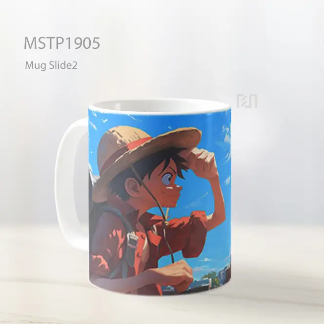 Monkey D Luffy Perjalanan New York Mug MSTP1905 - All-side / Desain