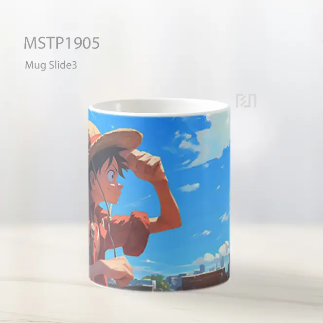 Monkey D Luffy Perjalanan New York Mug MSTP1905 - All-side / Desain