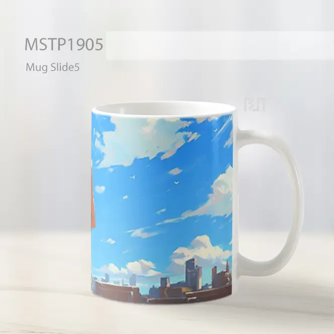 Monkey D Luffy Perjalanan New York Mug MSTP1905 - All-side / Desain