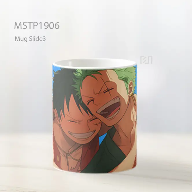 Monkey D Luffy Roronoa Zoro Lucu Mug MSTP1906 - All-side / Desain
