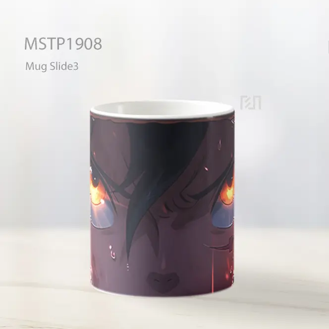 Monkey D Luffy Serius Mata Api Mug MSTP1908 - All-side / Desain