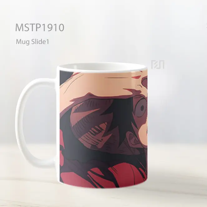 Monkey D Luffy Terkejut One Piece Mug MSTP1910 - All-side / Desain