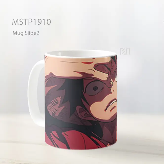 Monkey D Luffy Terkejut One Piece Mug MSTP1910 - All-side / Desain