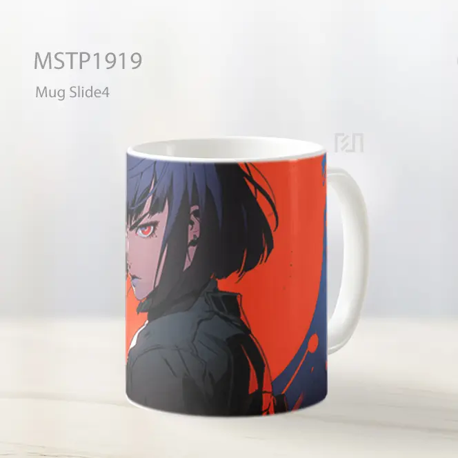 Motoko Kusanagi Biru Merah Mug MSTP1919