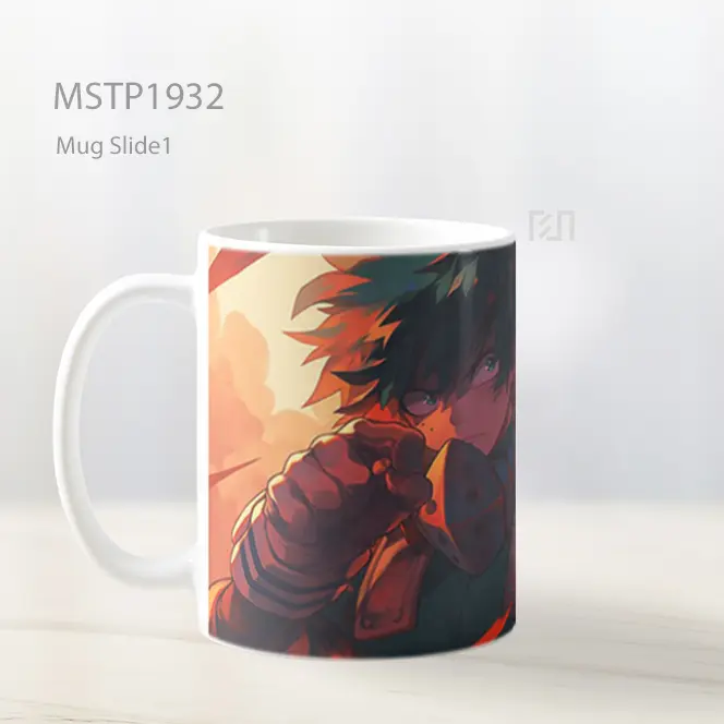 My Hero Academia Deku Determined Latar Merah Mug MSTP1932 - All-side / Desain