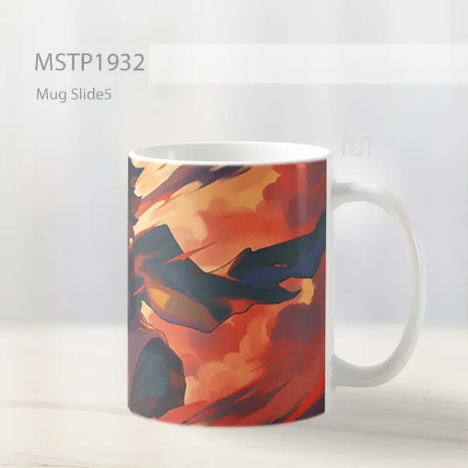 My Hero Academia Deku Determined Latar Merah Mug MSTP1932 - All-side / Desain