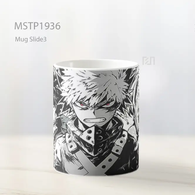 My Hero Academia Gaya Manga Trio Deku Bakugo Uraraka Mug MSTP1936 - All-side / Desain