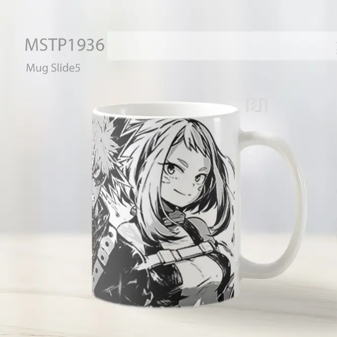 My Hero Academia Gaya Manga Trio Deku Bakugo Uraraka Mug MSTP1936 - All-side / Desain
